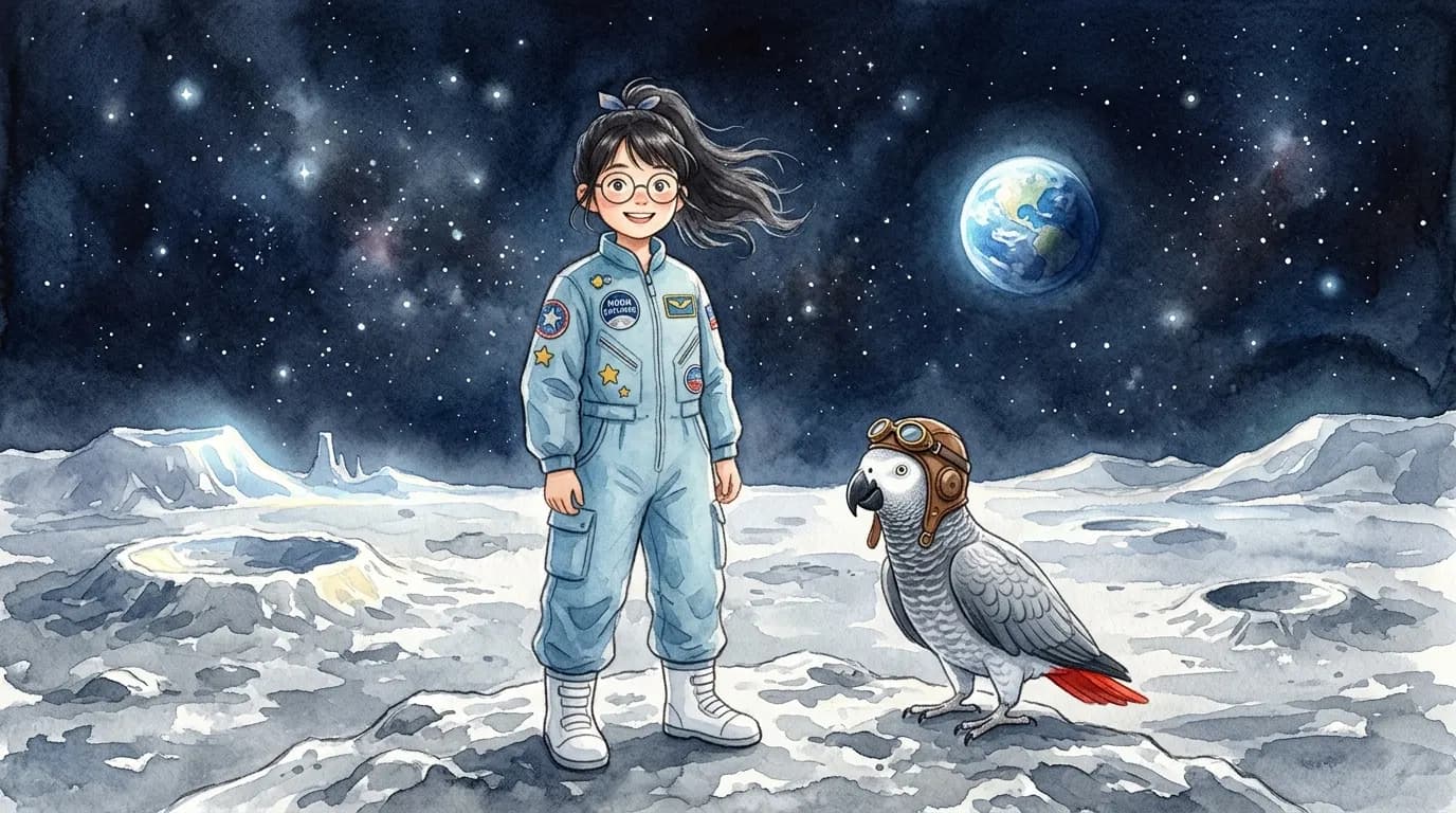 Open illustrated storybook preview